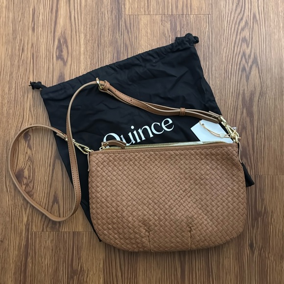 Quince Handbags - Italian handwoven leather crossbody bag